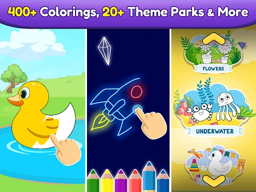 Ekran kolorowania w Coloring games for kids